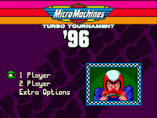 Micro Machines - Turbo Tournament 96 Title Screen
